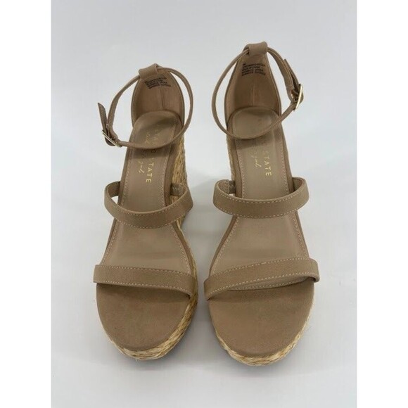 Altar'd State Womens Size 8 Becka Sandal Wedge Tan Strappy - Picture 3 of 7